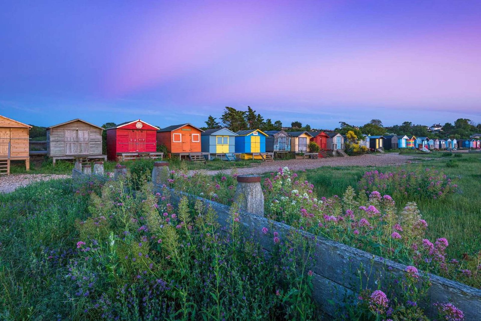 Beach huts on the North Kent Coast